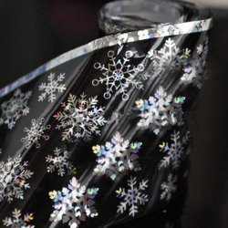 стикер със снежинки за нокти